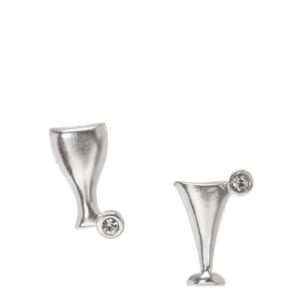 New Popping Bottles Sterling Silver Stud Earrings - Picture 1 of 3